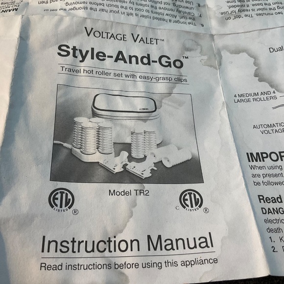 Voltage Valet Travel 8 Hot Rollers Style and Go Electric - Picture 8 of 10